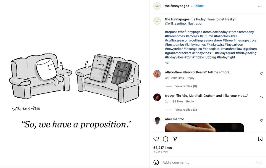 Daily Hashtags - friday cartoon