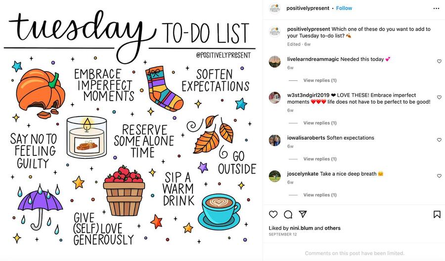 Daily Hashtags - tuesday to do list