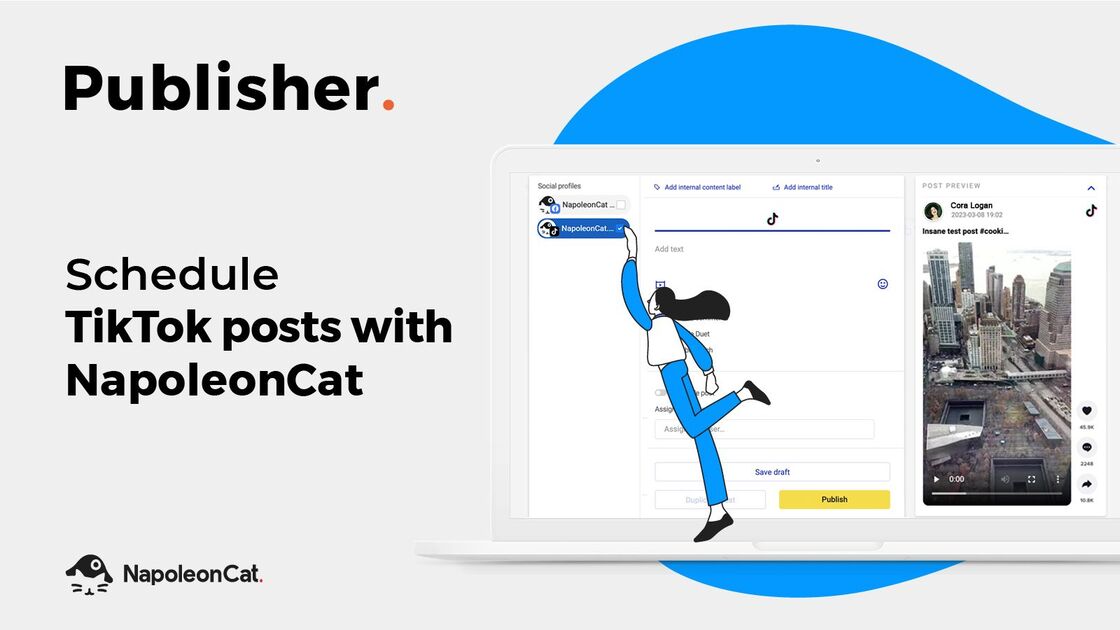 How to schedule tiktok posts with NapoleonCat
