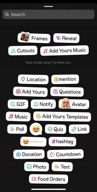 new features on instagram - new look for IG stickers