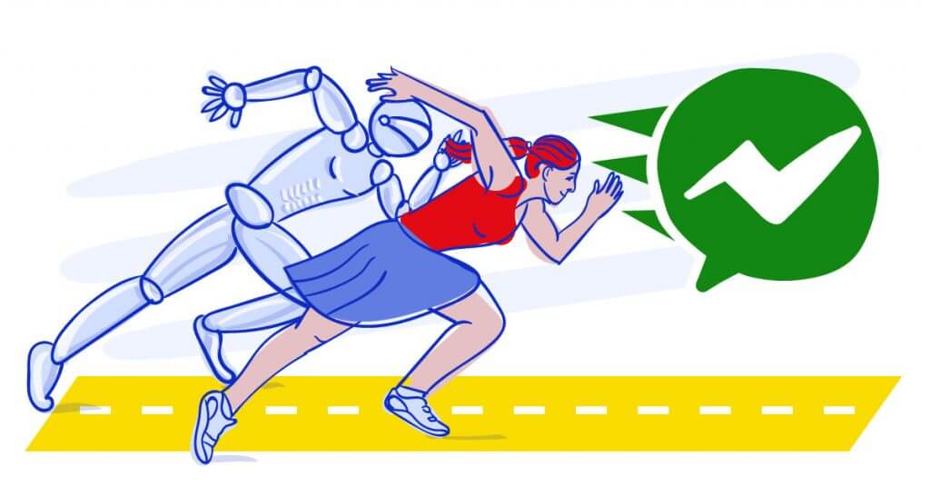 Balancing human and chatbot efforts is the key