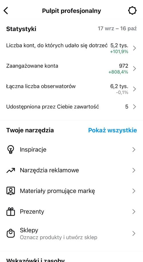 Nowe funkcje na IG - pulpit profesjonalny IG