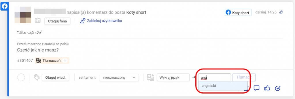 tłumacz na inny język