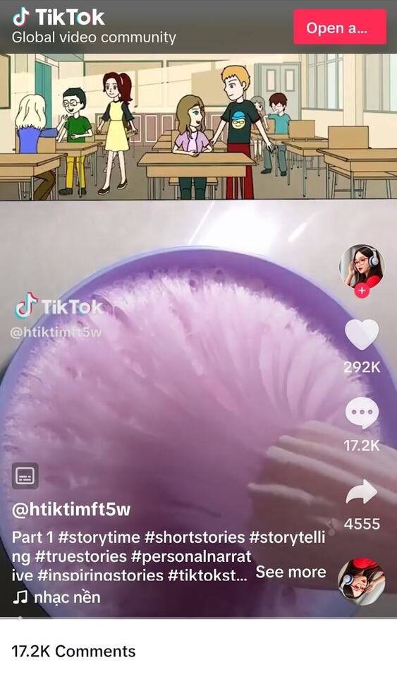 tiktok algorithm - storytime