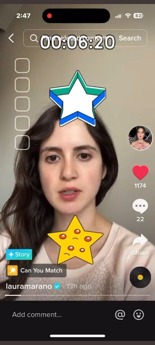 TikTok Stories - lauramarano story