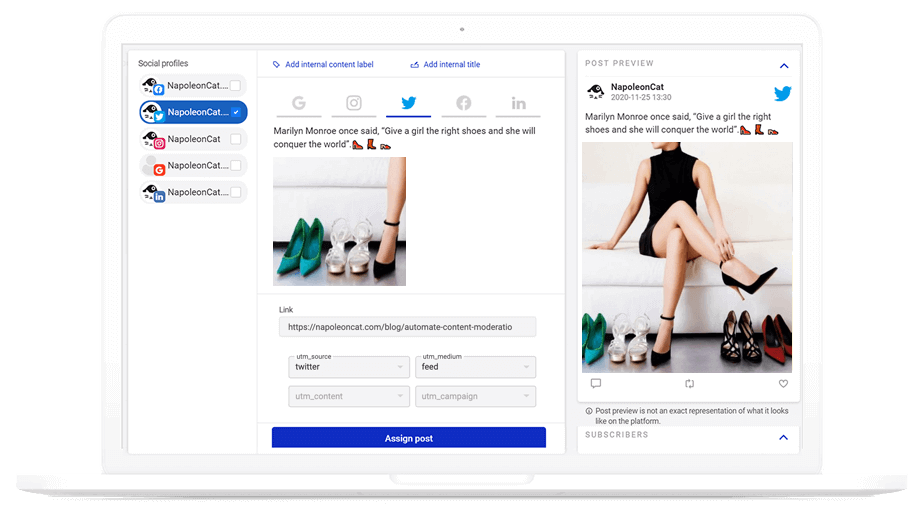 twitter scheduling a post